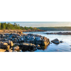 Maine's Rocky Shoreline PNG 06202024