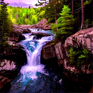 Maine's Stunning Waterfalls PNG 06202024