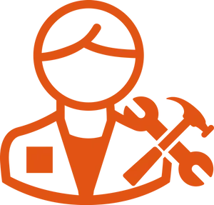 Maintenance Icon Worker Tools PNG image