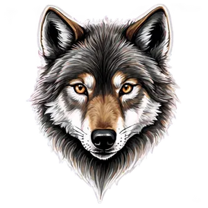 Majestic Alpha Wolf Art Png 27 PNG image