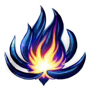 Majestic Blue Flames Png Gfm PNG image