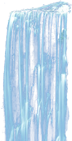 Majestic Blue Waterfall Nature Scene