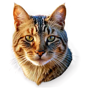 Majestic Cat Head Profile PNG 06132024