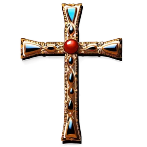 Majestic Catholic Cross Attribute PNG 06122024