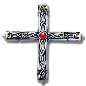 Majestic Celtic Cross Crown PNG Mvu70 PNG