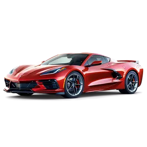 Majestic Corvette C8 Sunset View Png Alo PNG image