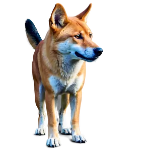 Majestic Dingo Standing Png 06202024 PNG image