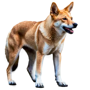 Majestic Dingo Standing PNG Gtr26 PNG