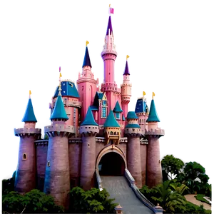 Majestic Disney Castle Png 05242024 PNG image