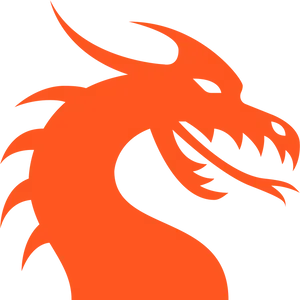 Majestic Dragon Silhouette PNG image