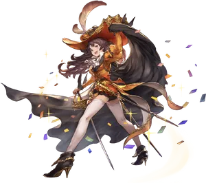 Majestic Fantasy Sorceress PNG