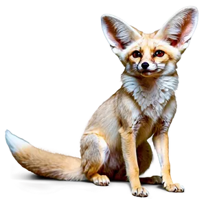 Majestic Fennec Fox Standing PNG 06262024