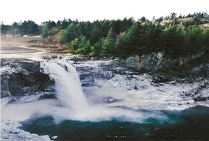 Majestic_ Forest_ Waterfall