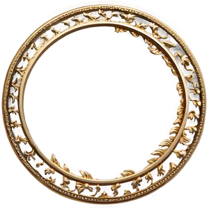 Majestic Gold Circle Border PNG Dhi83 PNG