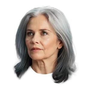 Majestic Grey Hair PNG Ffj