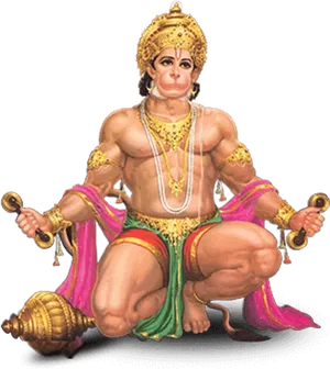 Majestic_ Hanuman_ Sitting_ Pose PNG image