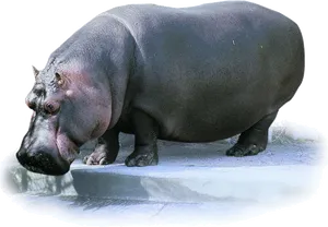 Majestic Hippo Standing