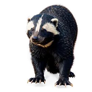 Majestic Honey Badger Pose PNG Vjp