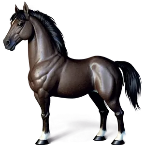 Majestic Horse Cartoon Png 06212024 PNG image