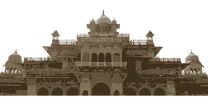 Majestic_ Indian_ Palace_ Night_ Illustration