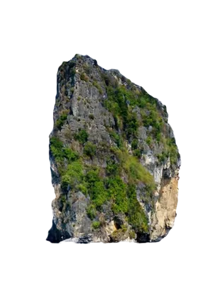 Majestic Isolated Rock Formation PNG image