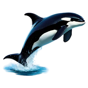 Majestic Leap Orca Whale PNG 06292024