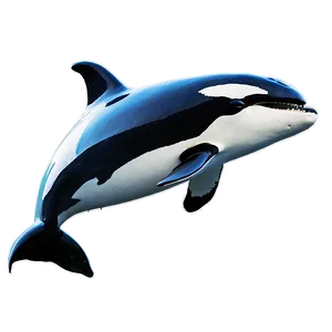 Majestic Leap Orca Whale PNG Xxu48