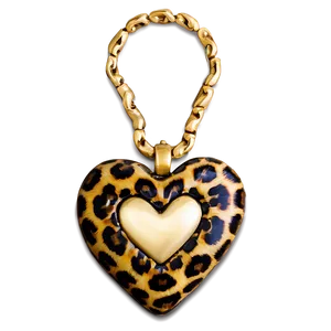Majestic Leopard Heart PNG Jwd PNG
