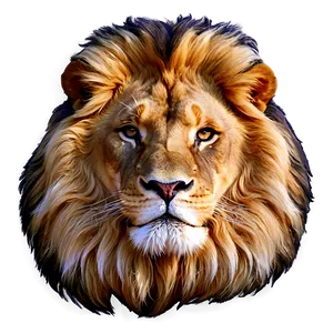 Majestic Lion Portrait Png Fwc5 PNG image