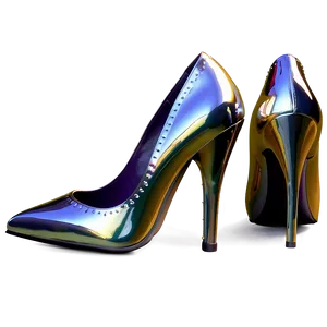 Majestic Metallic Heels Png 62 PNG image