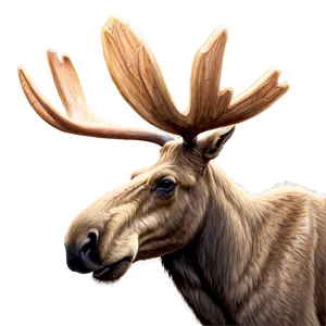 Majestic Moose Head Artwork PNG 06292024 PNG