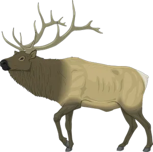 Majestic Moose Illustration PNG image