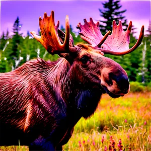 Majestic Moose In Maine PNG Fms