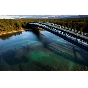 Majestic Mountain Bridge Png Mdy49 PNG image