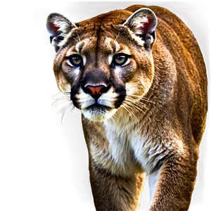 Majestic Mountain Lion PNG Ewc