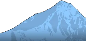 Majestic Mountain Peak Illustration PNG