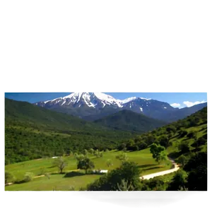 Majestic Mountain View PNG 42
