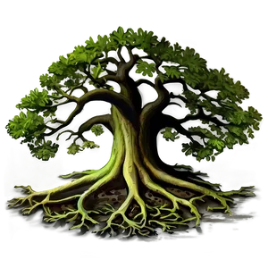 Majestic Oak Tree Roots Png 99 PNG image