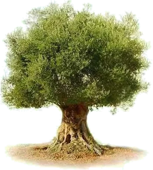 Majestic Olive Tree PNG image