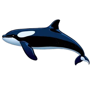 Majestic Orca Whale Artwork Png Djx34 PNG image