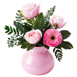 Majestic Pink Flower Arrangement PNG 57