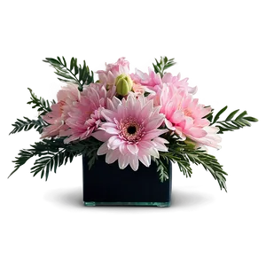 Majestic Pink Flower Arrangement PNG Due