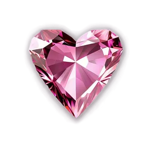 Majestic Pink Heart Diamond PNG Tnl
