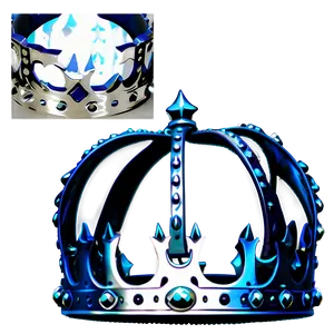 Majestic Prince Crown Silhouette PNG 06282024