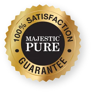 Majestic Pure Satisfaction Guarantee Seal PNG image