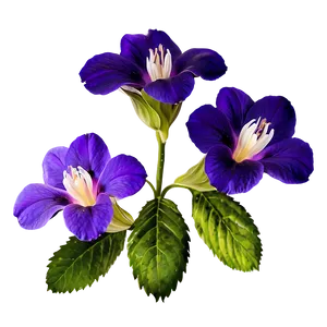 Majestic Purple Flower PNG 94