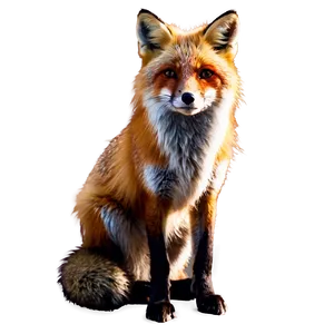 Majestic Red Fox PNG Ihu