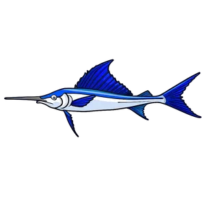 Majestic Sailfish Sketch PNG 06262024