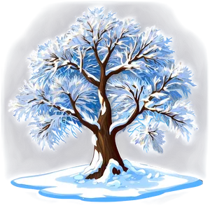 Majestic Snow Tree PNG Cce85 PNG