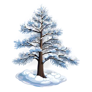 Majestic Snow Tree PNG Kcn71 PNG